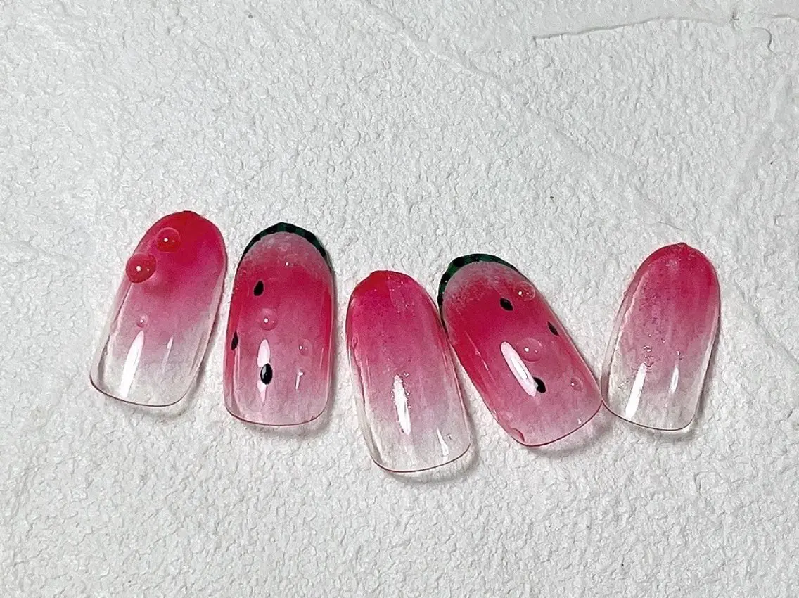 ネイル フットネイル ジェルネイル パラジェル 夏ネイル ハンドネイル kiki nail &brow二子玉川のネイルデザイン