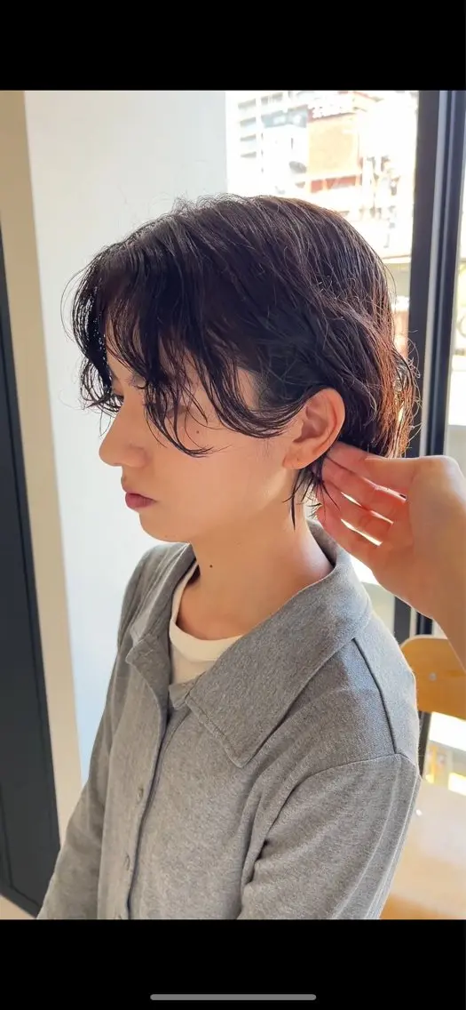 ショート くせ毛 縮毛矯正 SNSモニター募集！ くせ毛特化/大村のヘアスタイル