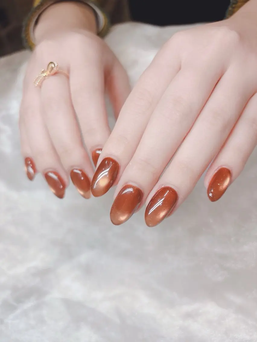ネイル マグネットネイル マグネットワンカラー ワンカラーネイル ネイルチップ #arl豊田店 伊藤優花のネイルデザイン