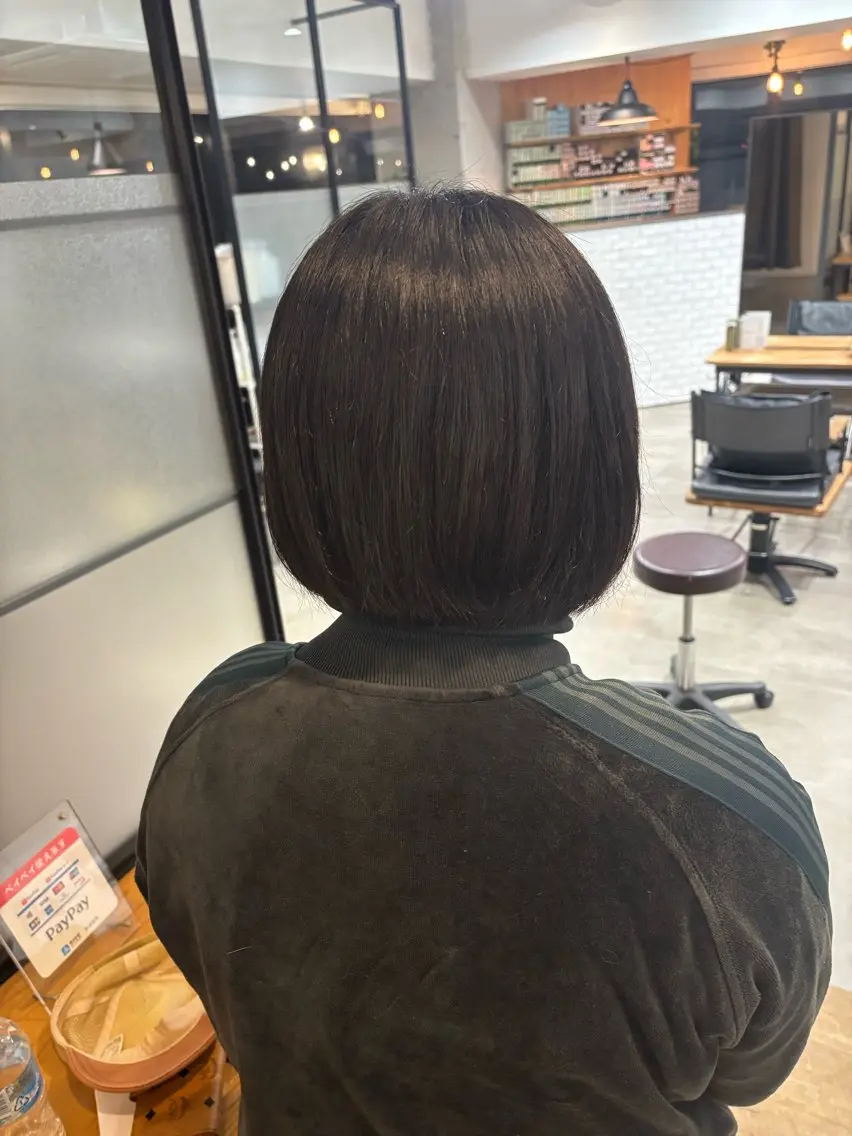ショート ボブ カット 心斎橋/透明感カラー 🫧アサノハルカのヘアスタイル