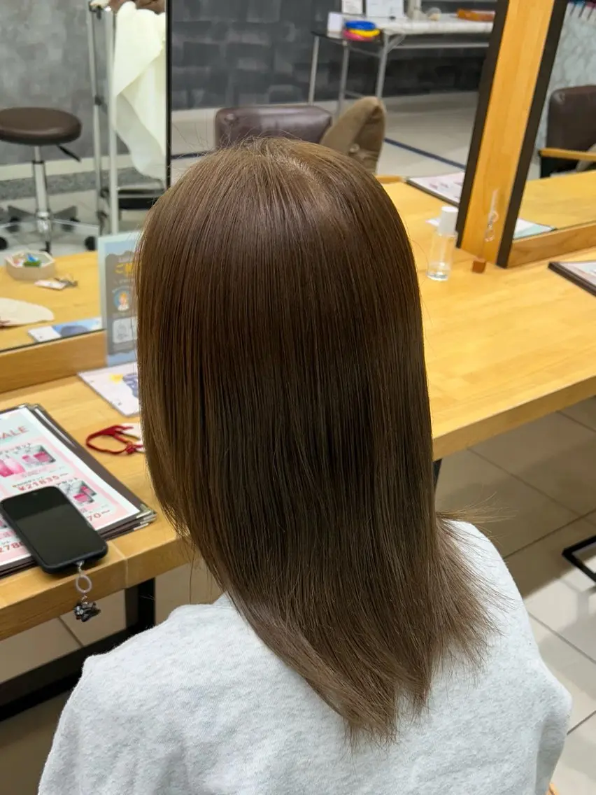 ミディアム カラー トリートメント ヘアカラー 平野 凛のヘアスタイル