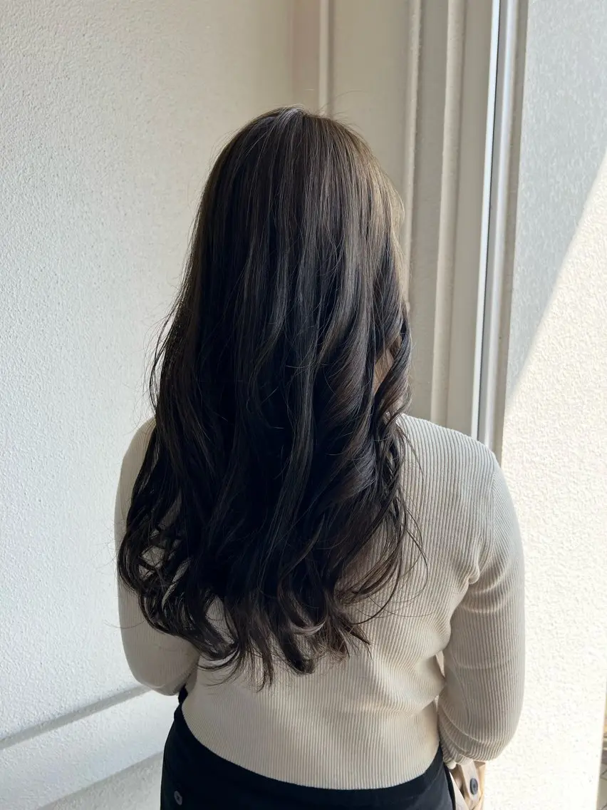 ロング カラー 髪質改善／透明感 NAKAIEのヘアスタイル