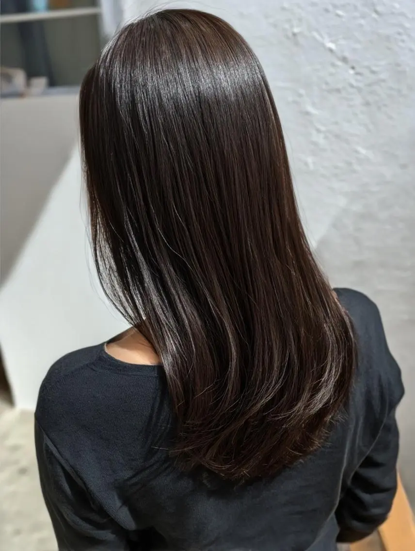 【大好評】髪質改善縮毛矯正+カット+3stepトリートメント+ヘアオイル付¥12700の写真