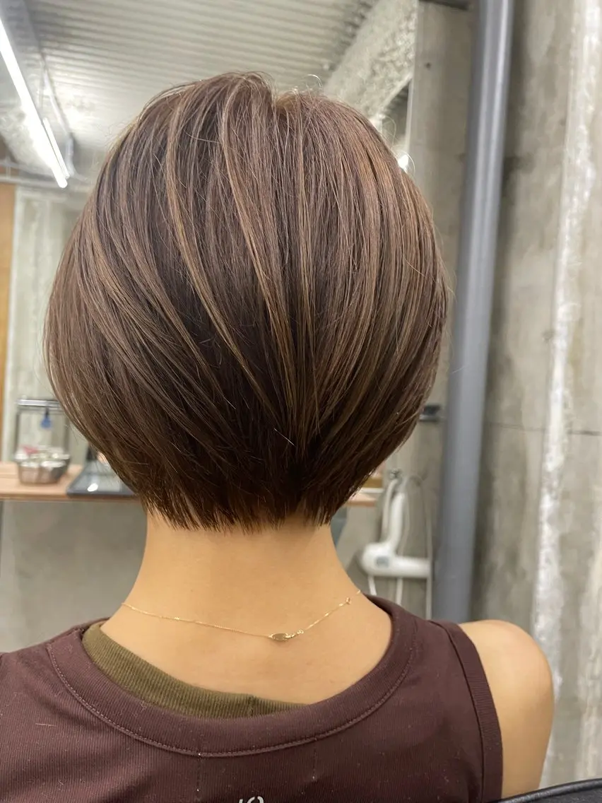 ショート カラー 【透明感ツヤカラー】 三浦寛之のヘアスタイル