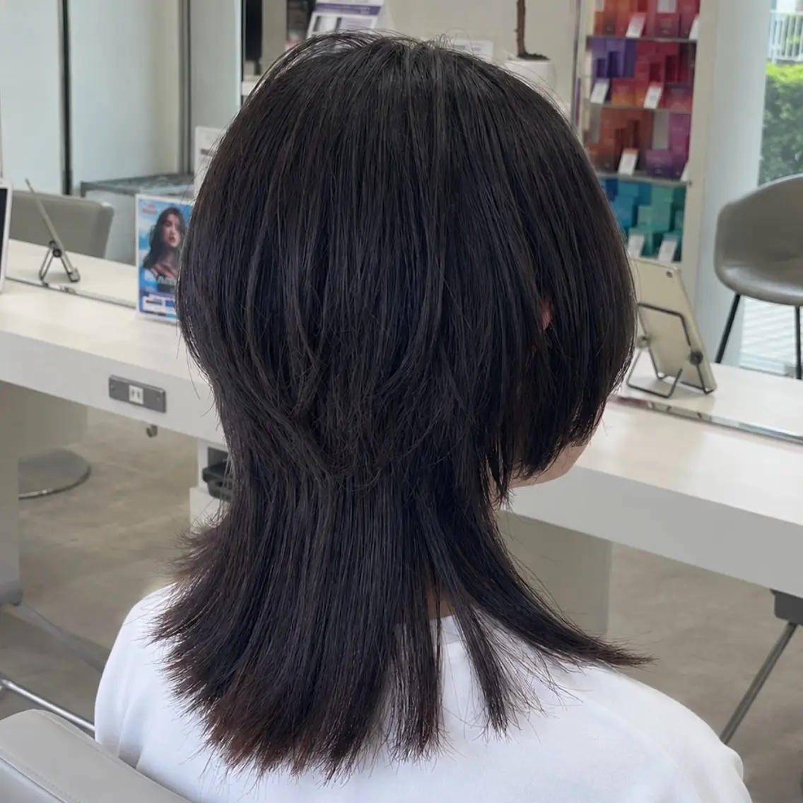 ショート ウルフカット カット レイヤー/ウルフ/デ ザインカラー💎藤原のヘアスタイル