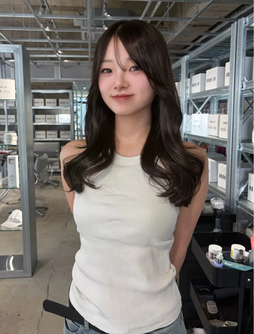 セミロング カラー カット ヘアカラー トリートメント ダブルカラー/レイヤ ーカット 🤍ゆきなのヘアスタイル