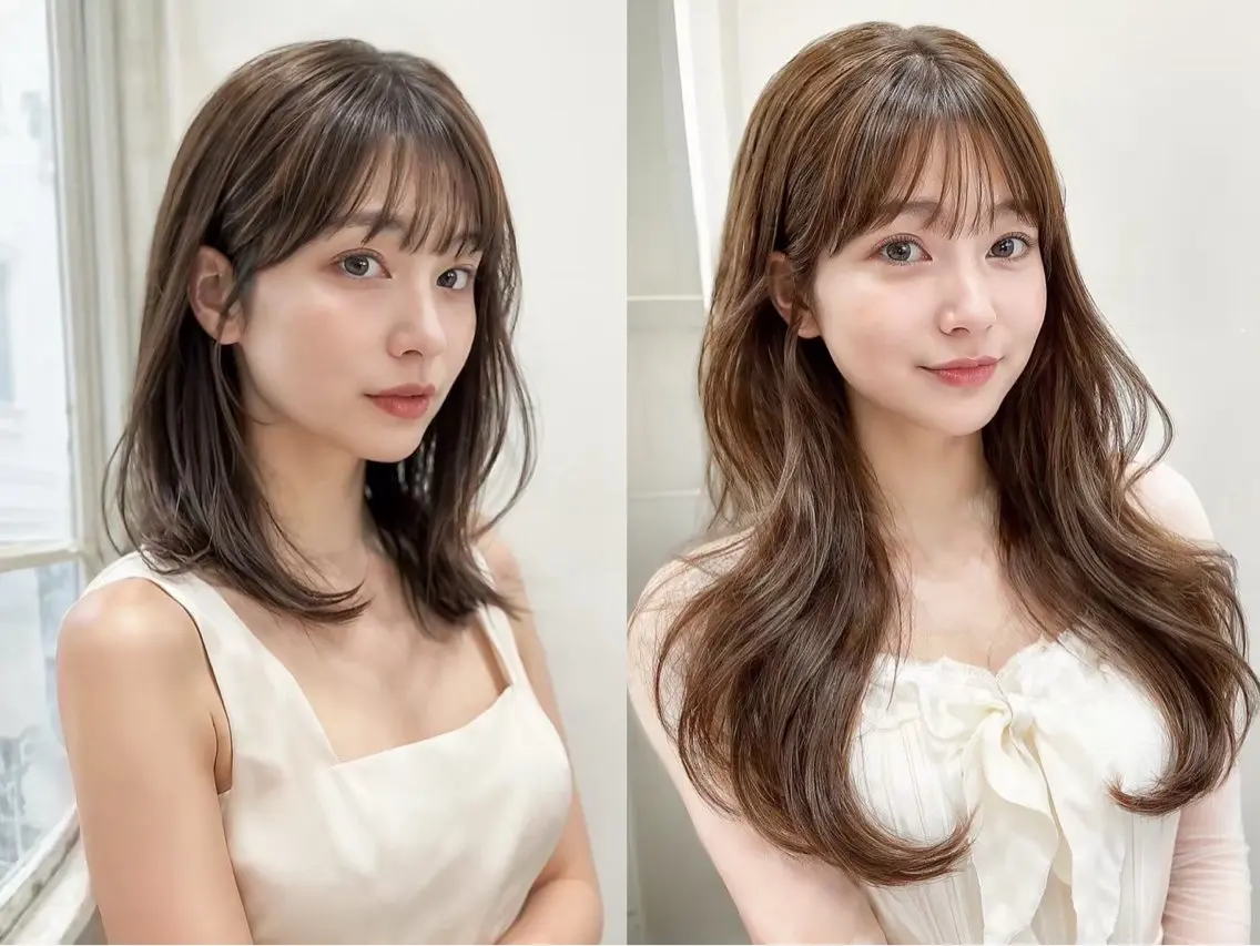 セミロング 齋藤 優のヘアスタイル