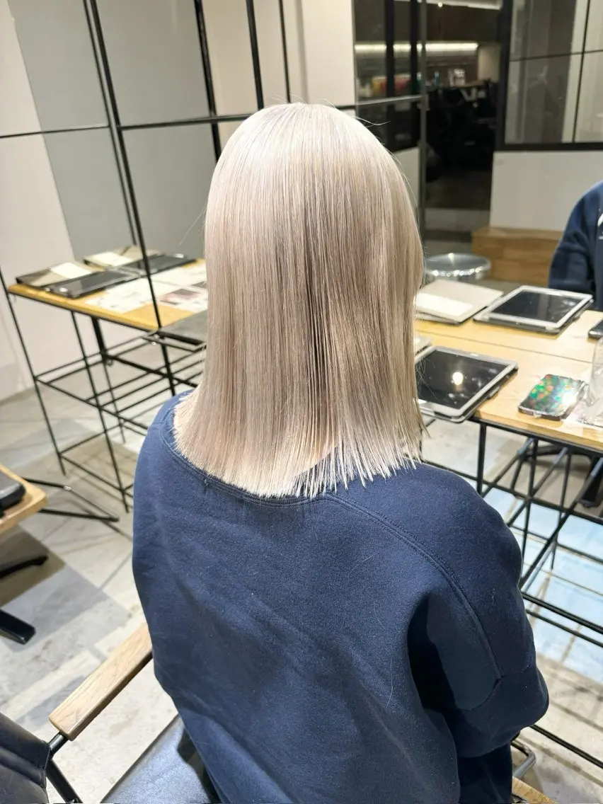 【平日限定🌿】カット＋ダブルカラー（ブリーチ込み）＋クイックトリートメント🌟の写真
