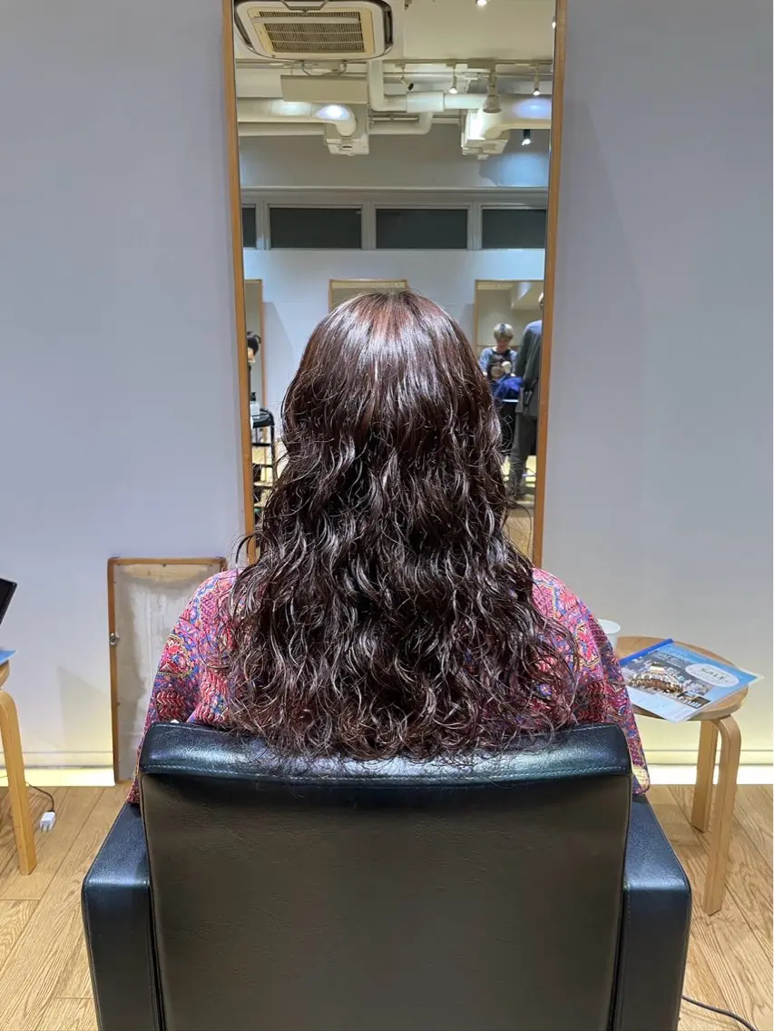 ロング パーマ カット パーマ トリートメント 🩶パーマモデル 募集中/にーの🩶のヘアスタイル