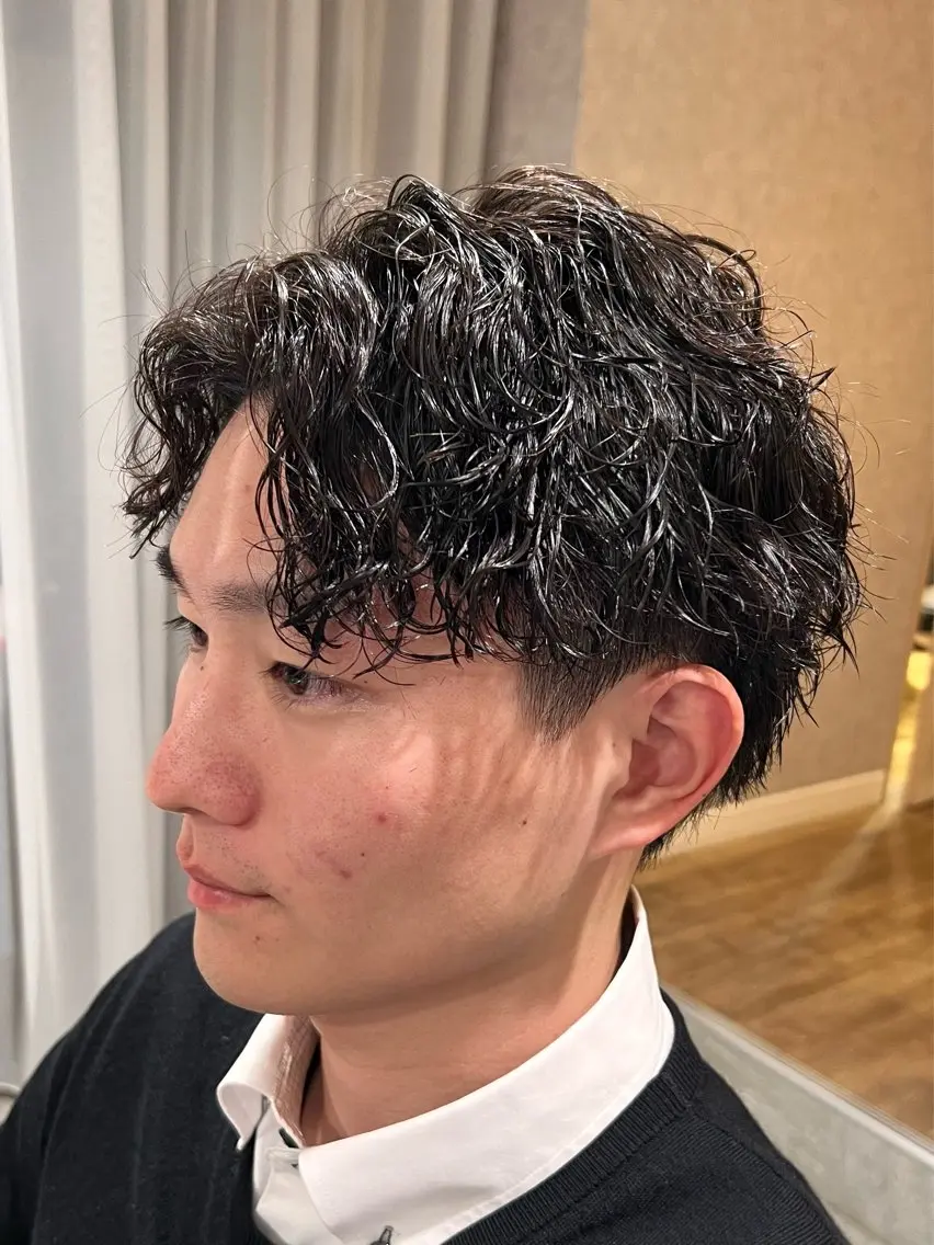 ショート パーマ メンズ メンズパーマ職人 加藤 弘貴のヘアスタイル