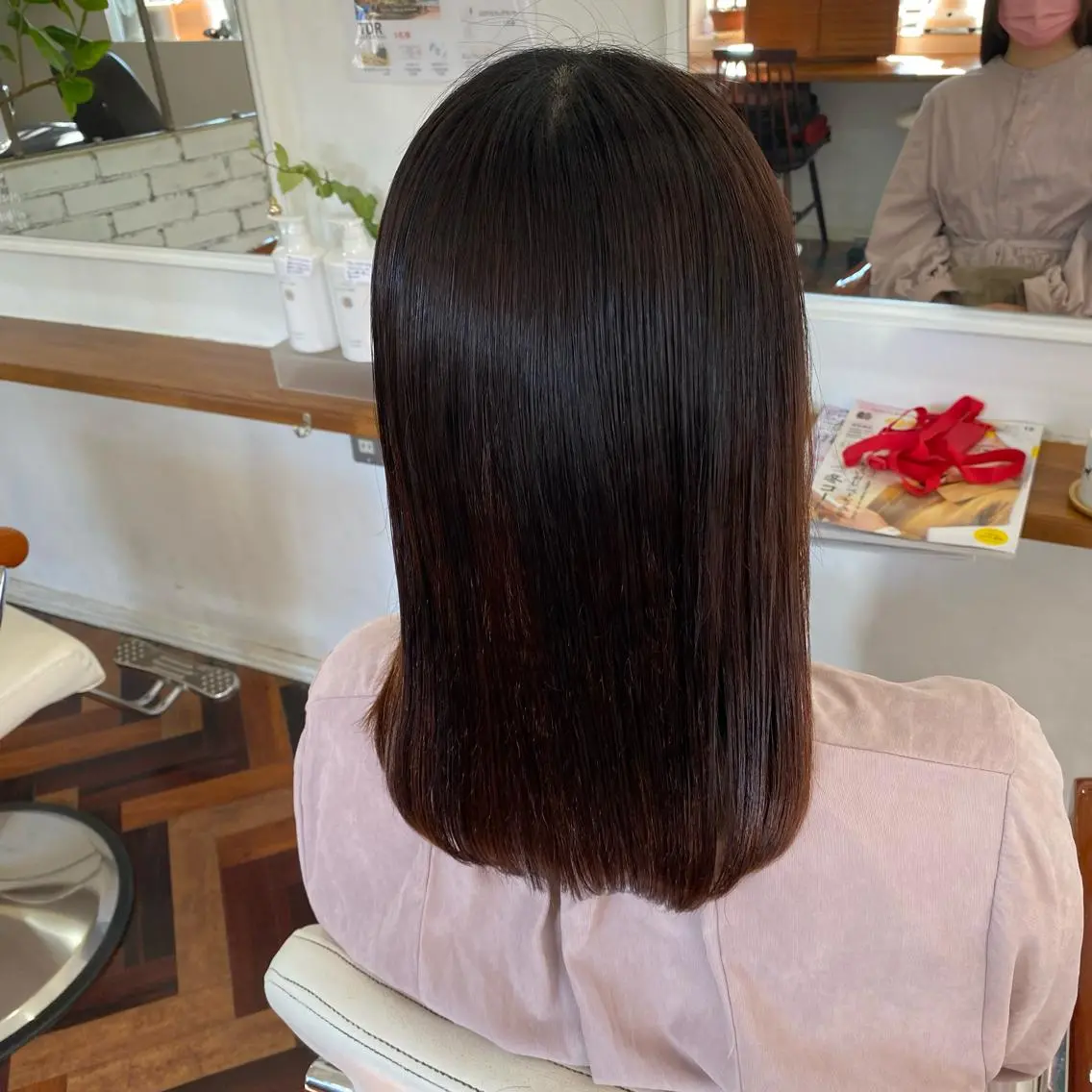 ミディアム 縮毛矯正 カット 縮毛矯正 Kazaoka Saraのヘアスタイル