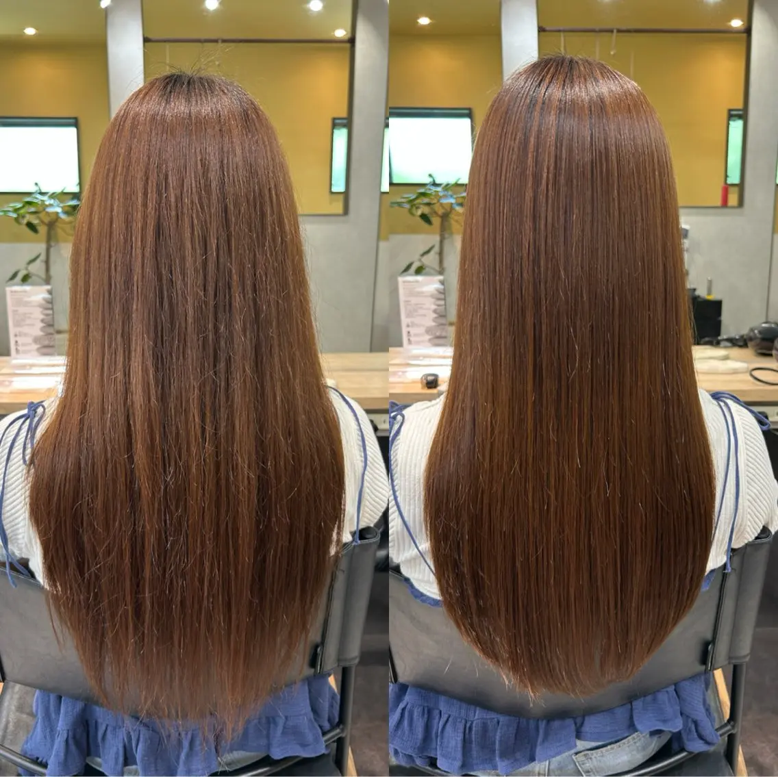 ロング パーマ 髪質改善 ストレートパーマ カット 縮毛矯正 トリートメント hub hair レイヤー/透明感のヘアスタイル