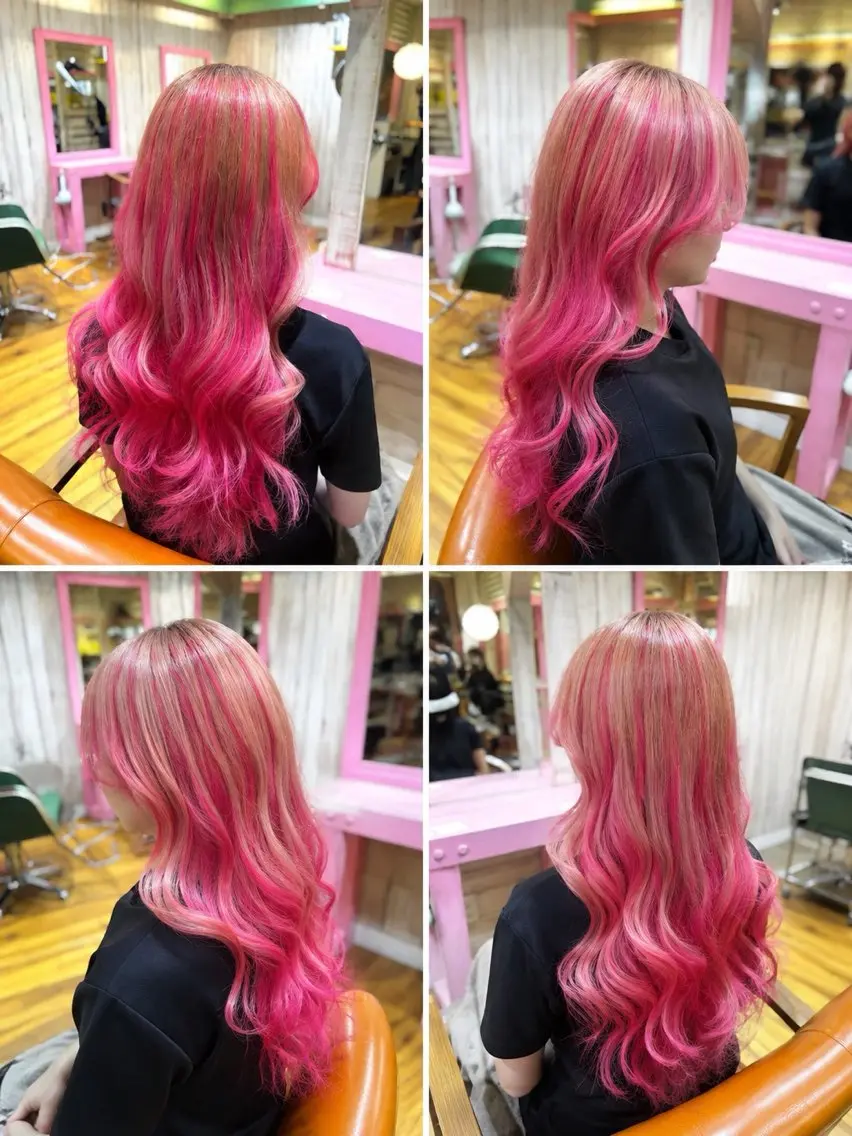 ロング カラー ヘアカラー トリートメント 【暗染めカラー】 【暖色カラー】圭真のヘアスタイル