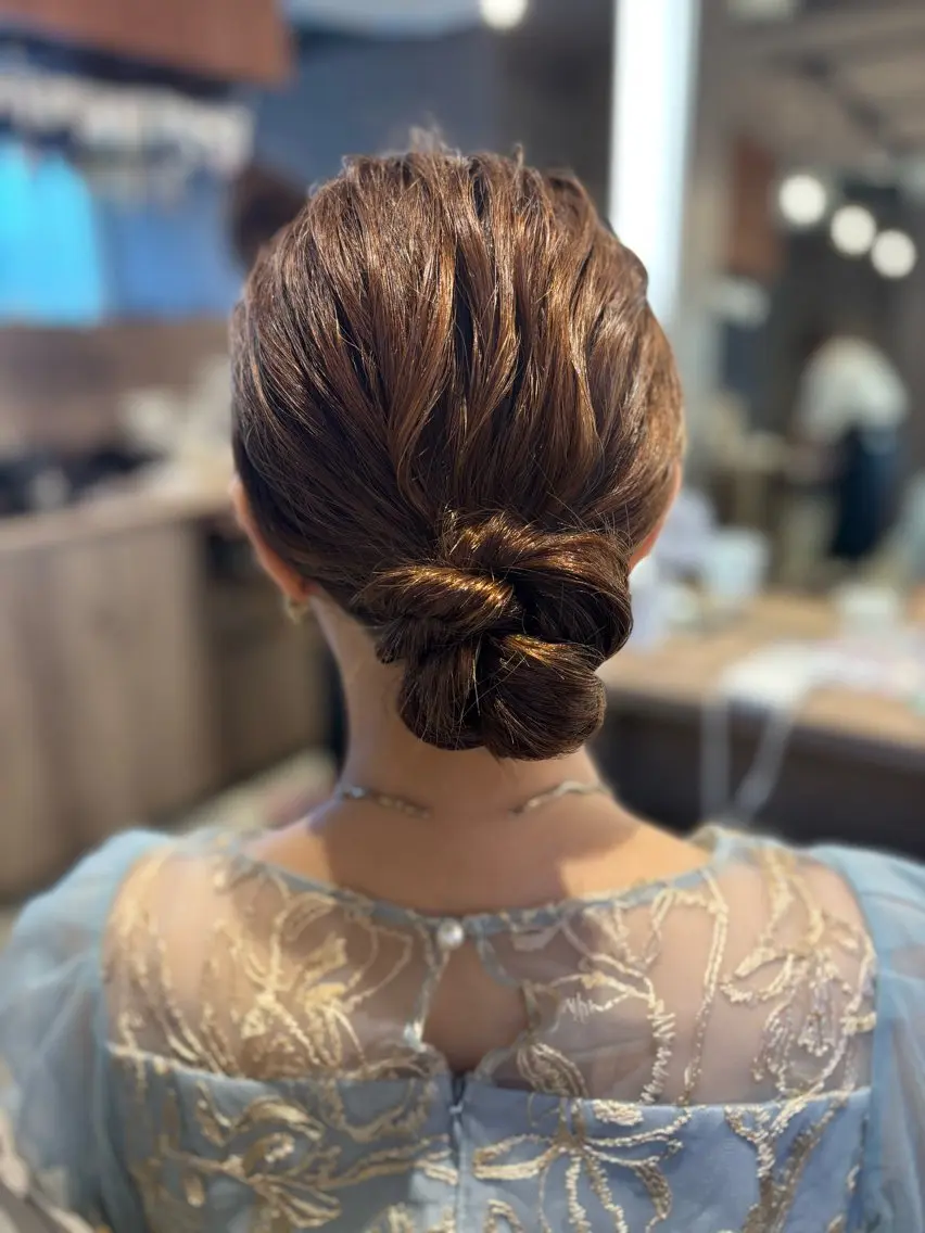 ミディアム ヘアアレンジ ヘアセット 🎼レイヤー/透明感 カラー/nene♬のヘアスタイル
