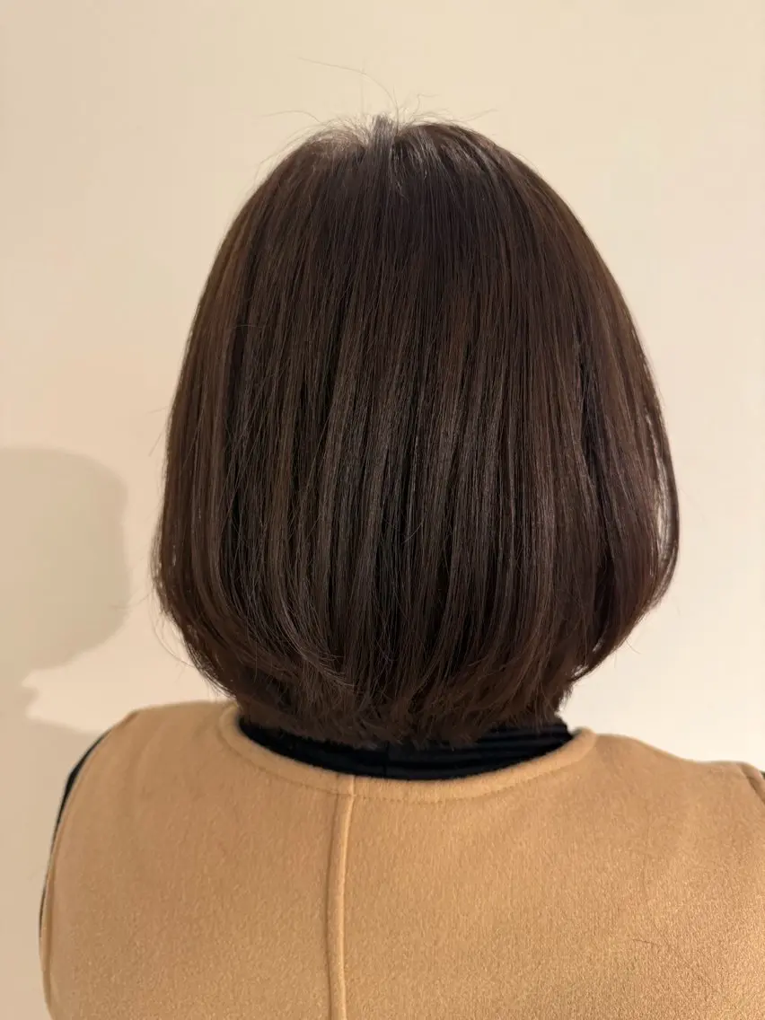 髪質改善カラー+頭皮改善ヘッドスパ30分の写真