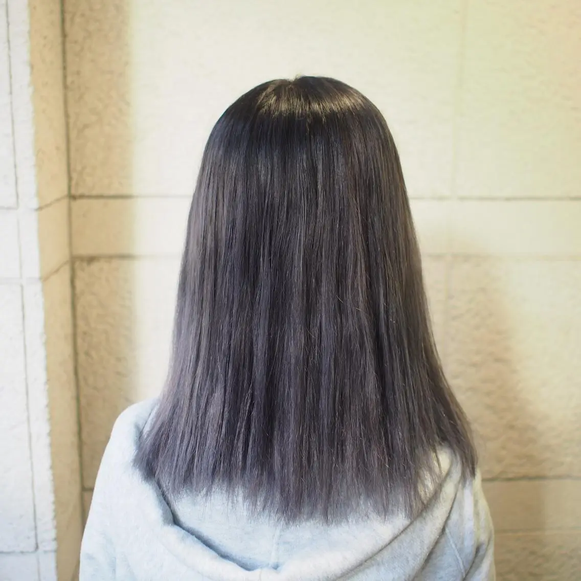 ミディアム カラー ラベンダーカラー ラベンダーグレー レイヤー/エクステ alpha下妻のヘアスタイル