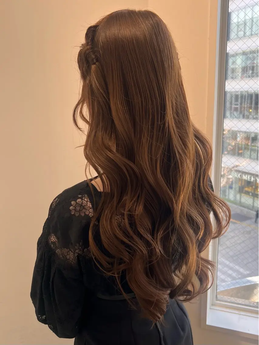 ロング ヘアアレンジ ヘアセット 新宿❤︎ヘアセット ♡YUME🪼のヘアスタイル
