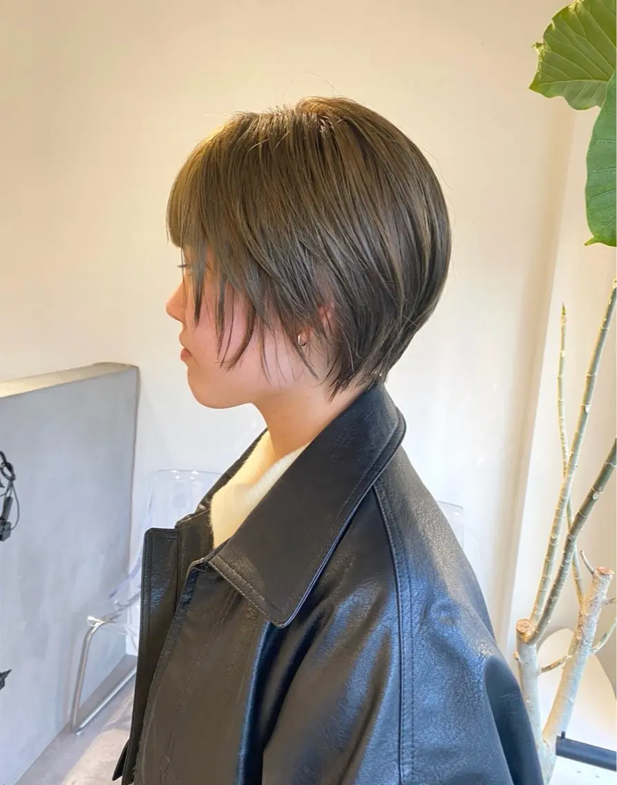 ショート カラー ショートヘア 名古屋/八事駅 暉梨(HIKARI)のヘアスタイル