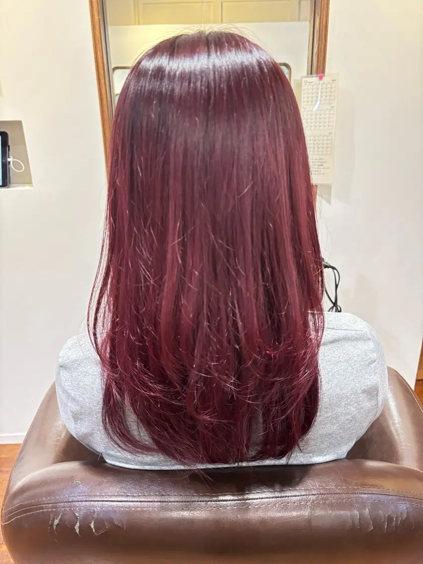 セミロング カラー 阿佐ヶ谷 宇田川 かなのヘアスタイル