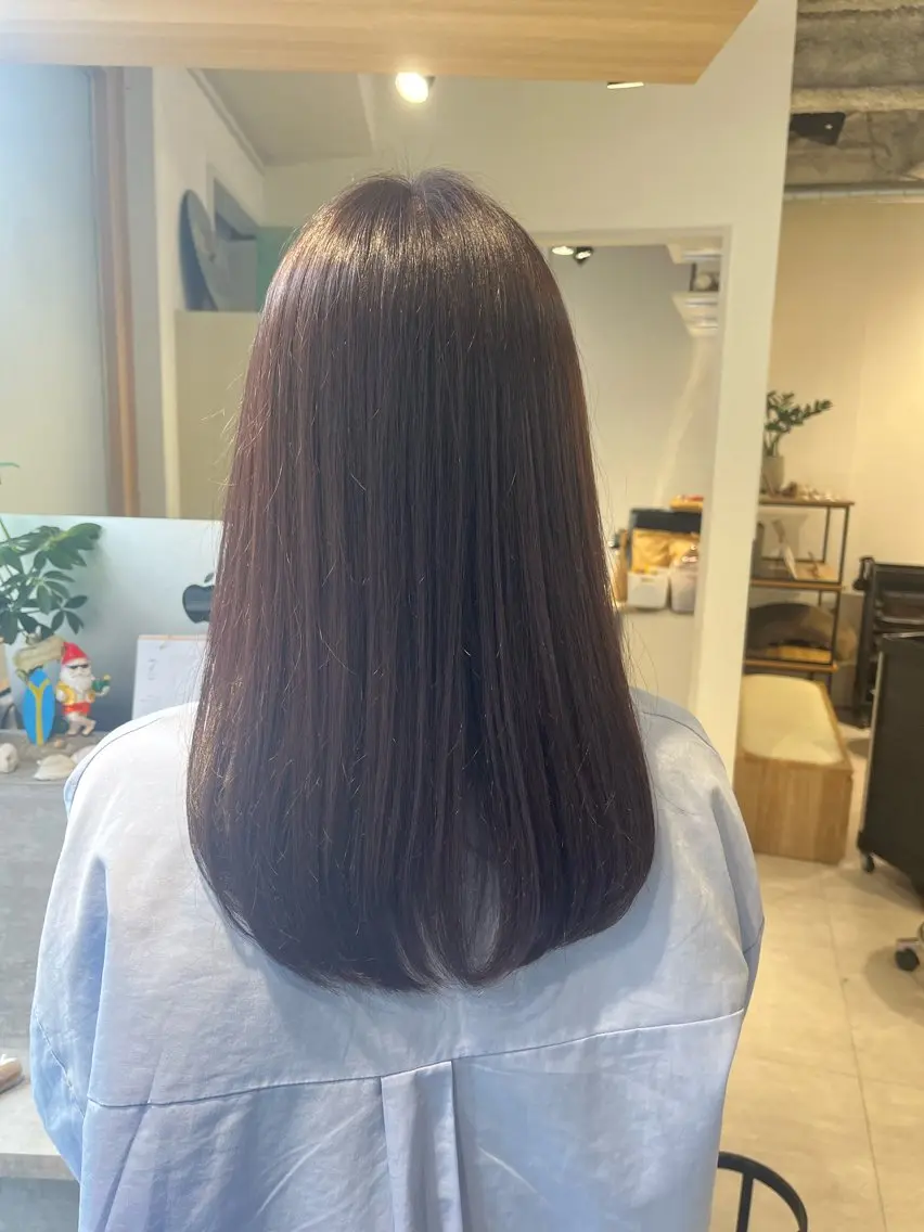 ミディアム カラー ラベンダーカラー カット ヘアカラー 武田 綺音のヘアスタイル