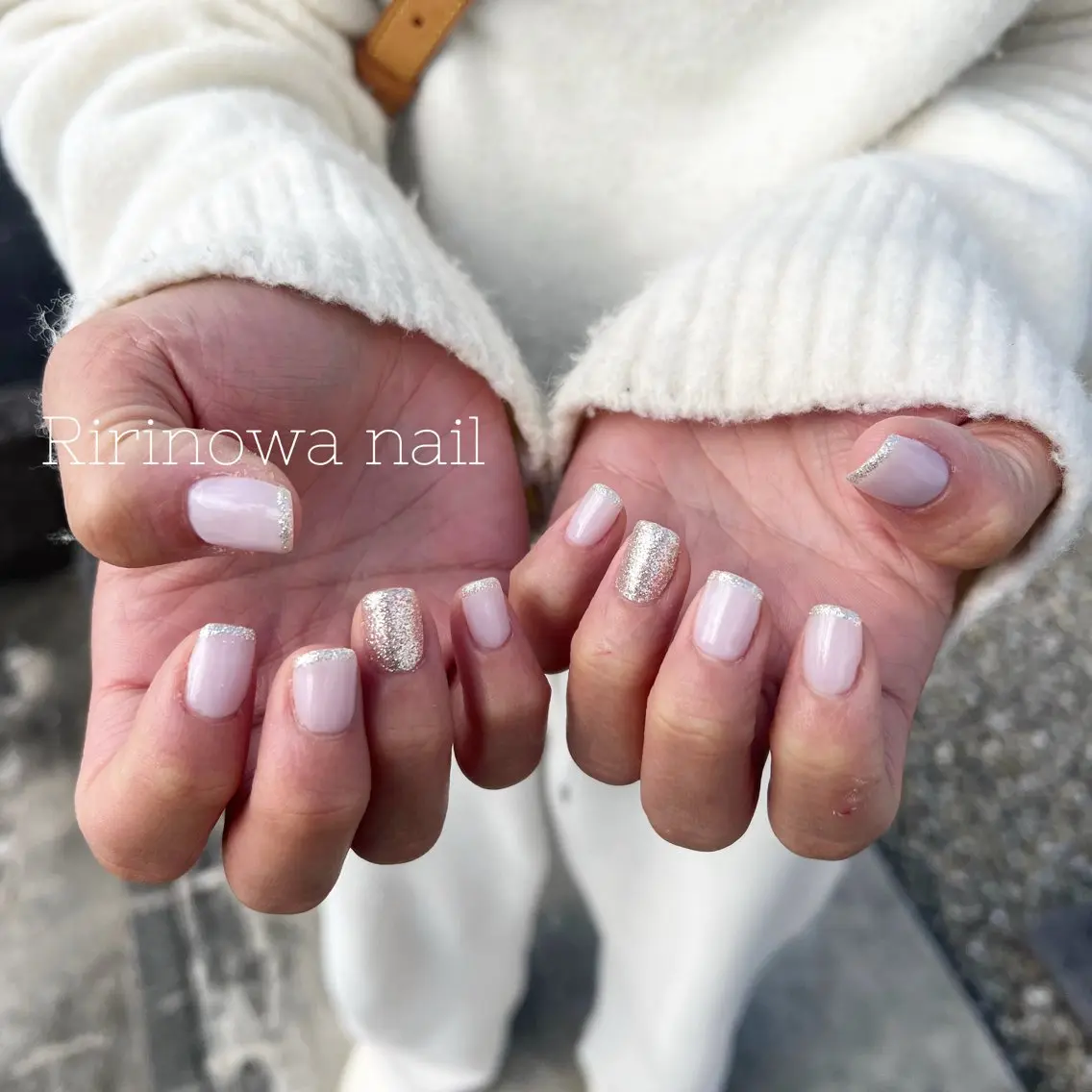 ネイル ラメ(グリッター) ワンカラーネイル シンプルネイル ri.nail 12のネイルデザイン