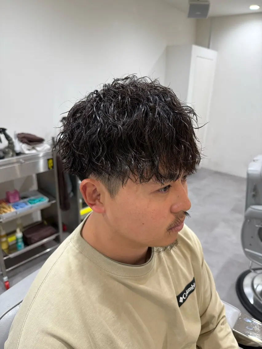 パーマ メンズ カット パーマ NAM松戸 高田さくらのヘアスタイル