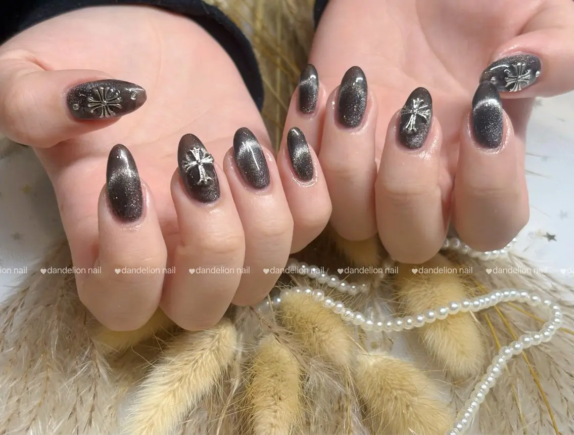 ネイル マグネットネイル 持ち込み ハンドネイル dandelion nail北千住のネイルデザイン
