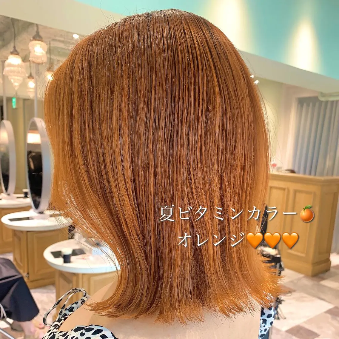 ミディアム カット ヘアカラー トリートメント 韓国ヘア特化型美容師 カワノマイ🇰🇷のヘアスタイル