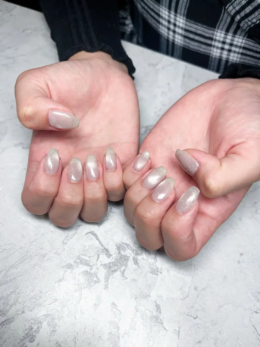 ネイル フラッシュネイル ラメ(グリッター) ハンドネイル nailme!/松下 侑未のネイルデザイン