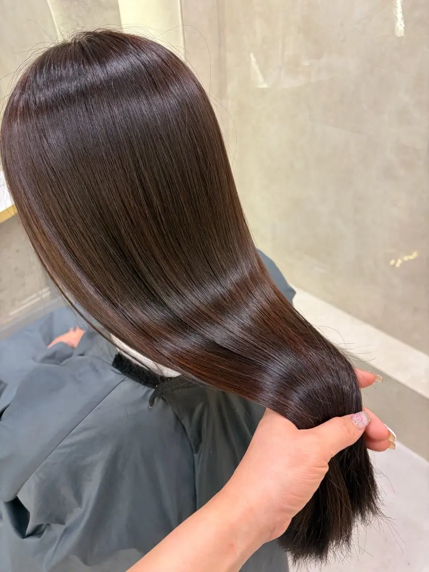 ロング ヘアカラー ワンカラー/レイヤー 🩷モエのヘアスタイル
