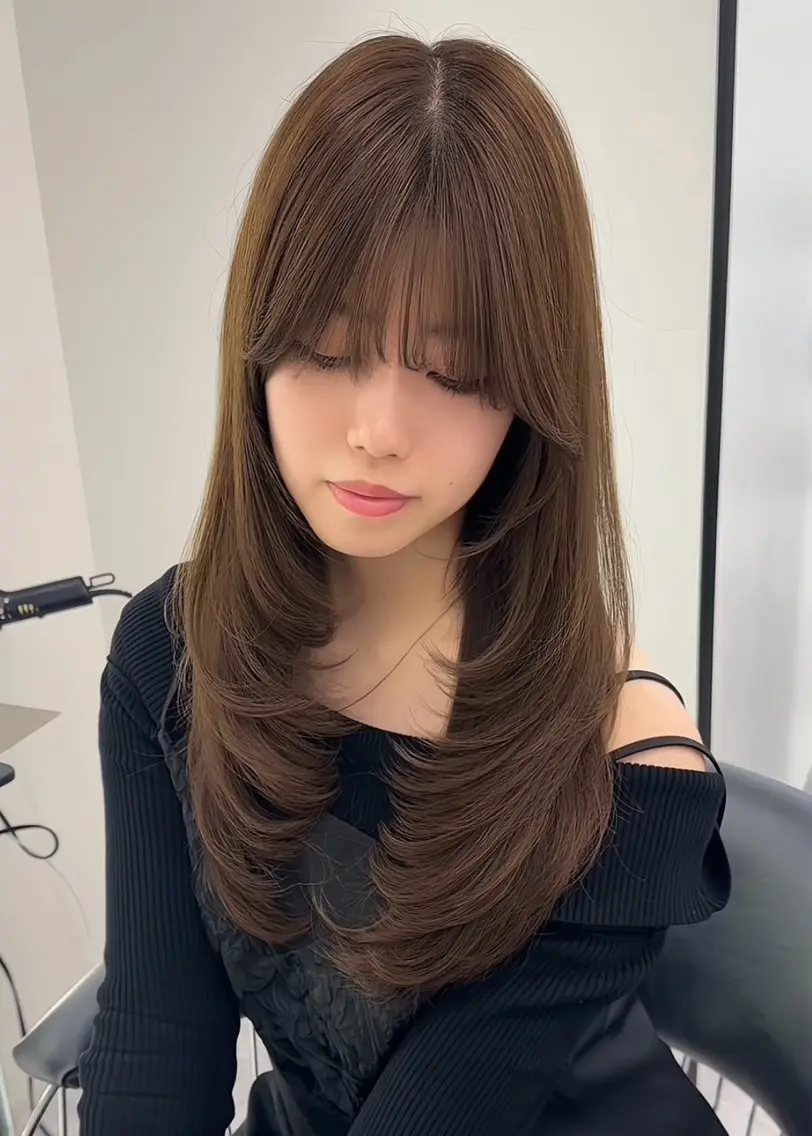 ロング カラー ヘアアレンジ ボブ くびれヘア レイヤーカット 佐藤 優真のヘアスタイル