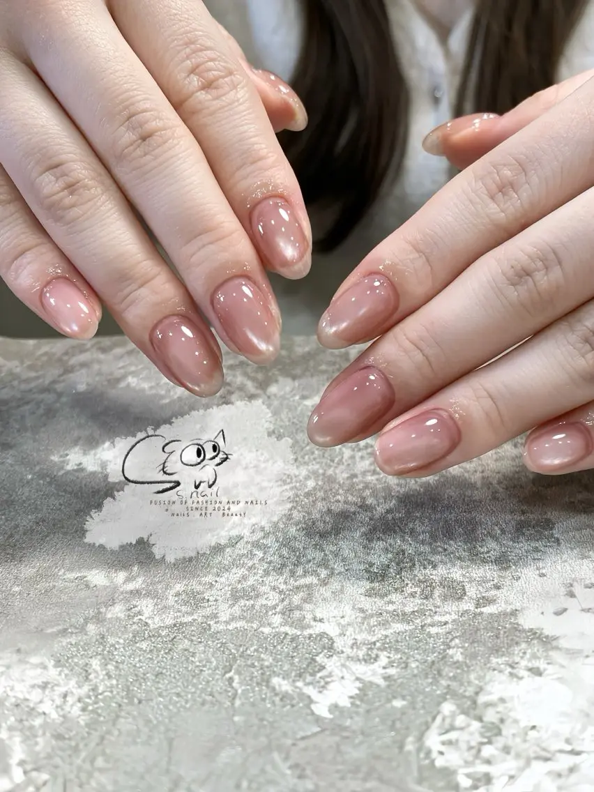 ネイル アートネイル チークネイル フレンチネイル グラデーション マグネットネイル S.nail _のネイルデザイン