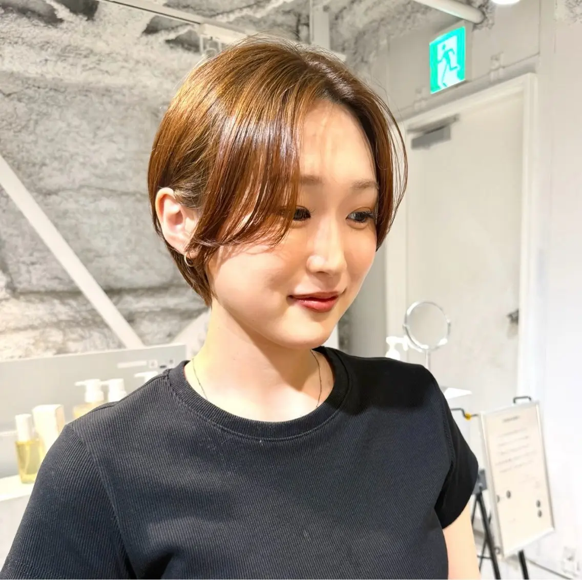 ショート カット ヘアカラー 骨格診断で絶対可愛い ✨丸みショート✨凌弥のヘアスタイル