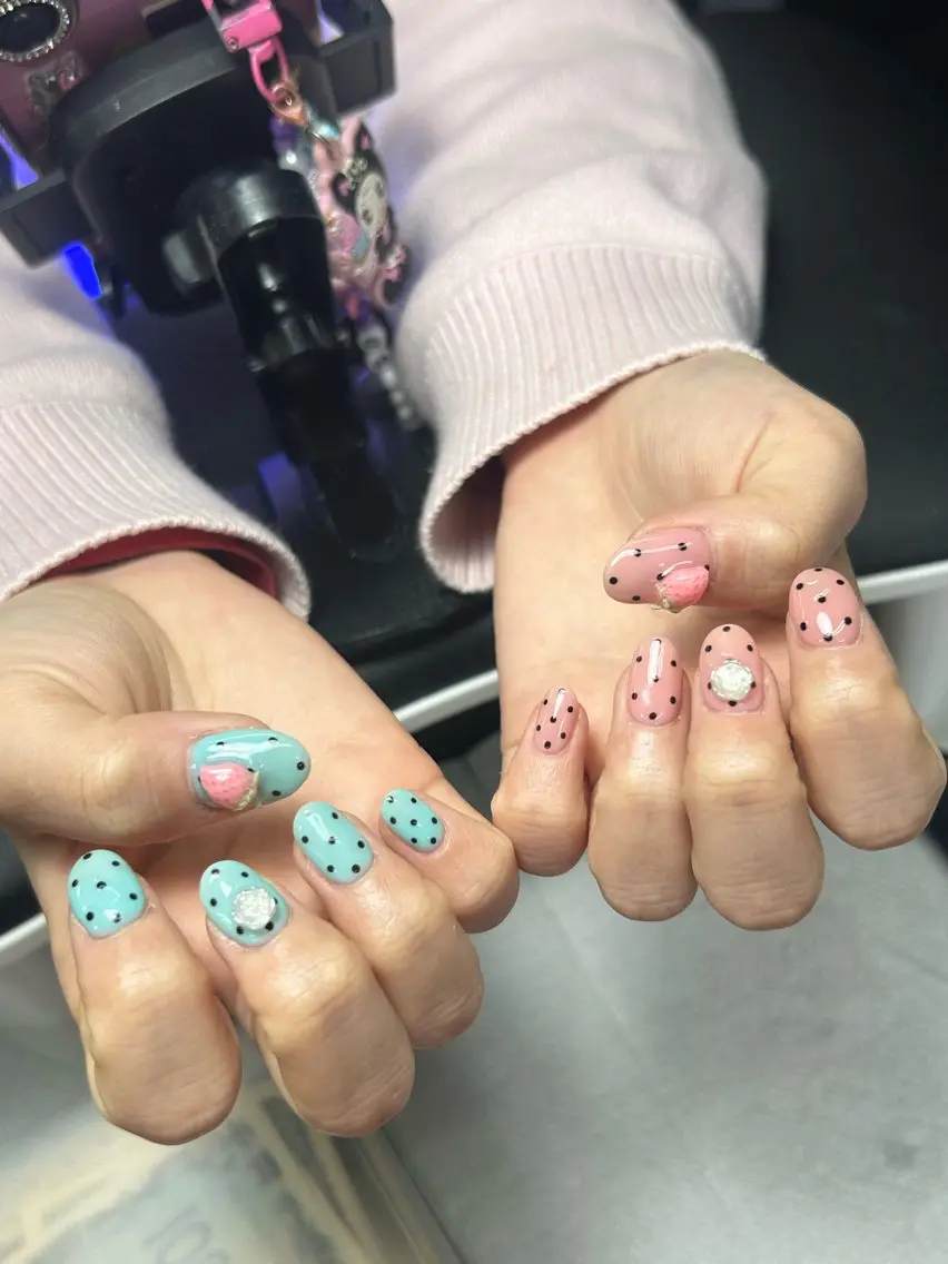 ネイル 韓国ネイル 持ち込み ニュアンスネイル ネイルチップ 冬ネイル RINN ANA.CHUOのネイルデザイン