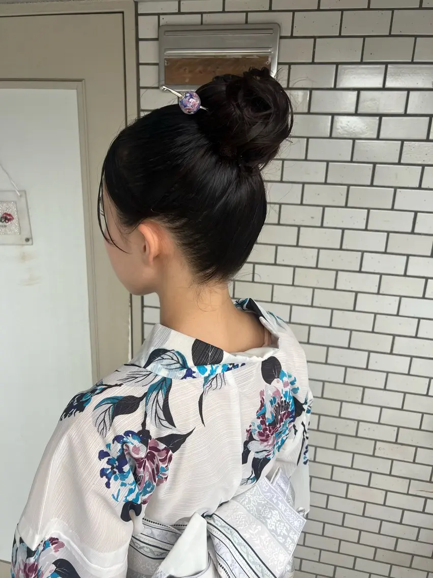 ヘアアレンジ 浴衣 大人可愛いヘアメイク 💋🧚‍♀️しずかのヘアスタイル