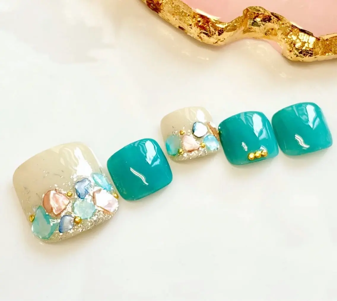 ネイル フットネイル OCEAN nail パラジェル　取扱い店のネイルデザイン
