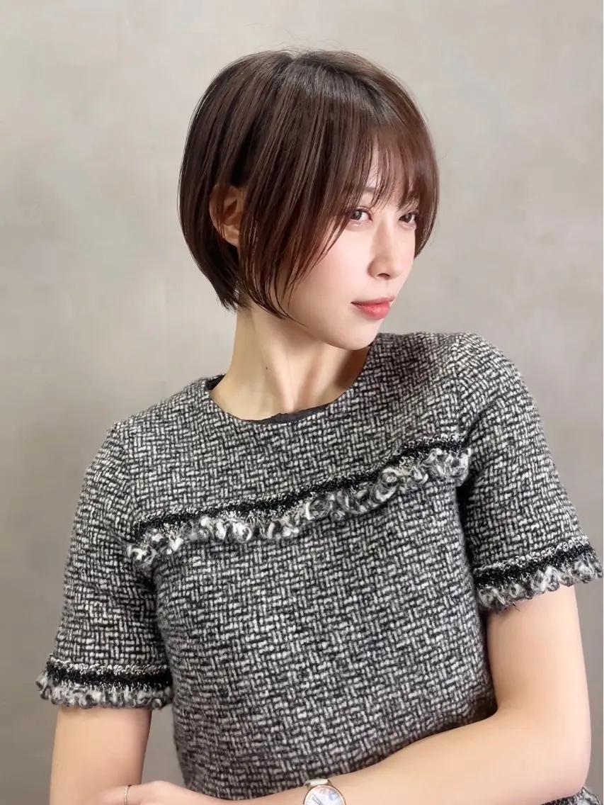 ショート カラー 瀧　元気/ショート/ 白髪ぼかし/髪質改善のヘアスタイル
