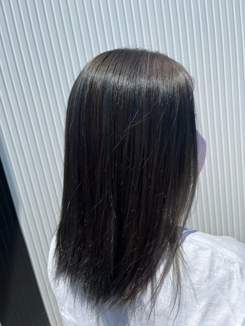 カラー ブルーカラー ハイライトカラー ヘアカラー ink aiのヘアスタイル