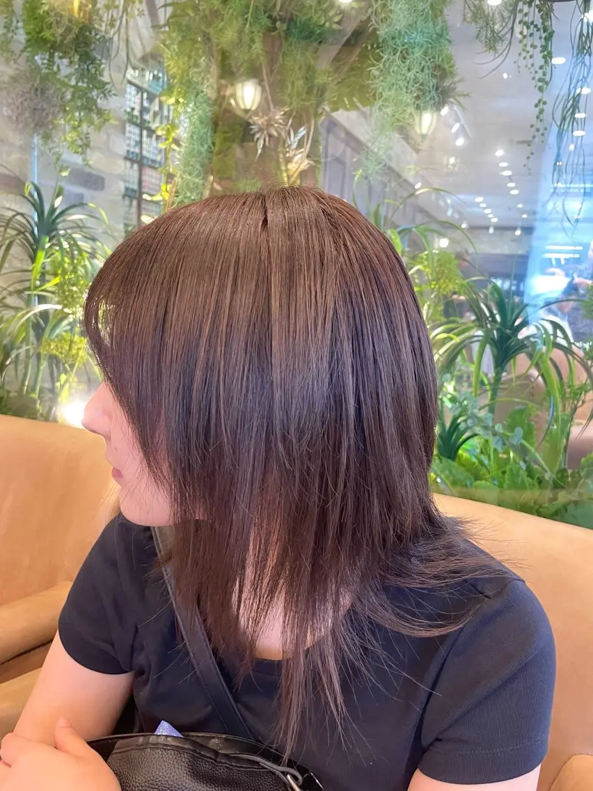 ミディアム 髪質改善 トリートメント ヘアカラー 落合 泰輔のヘアスタイル