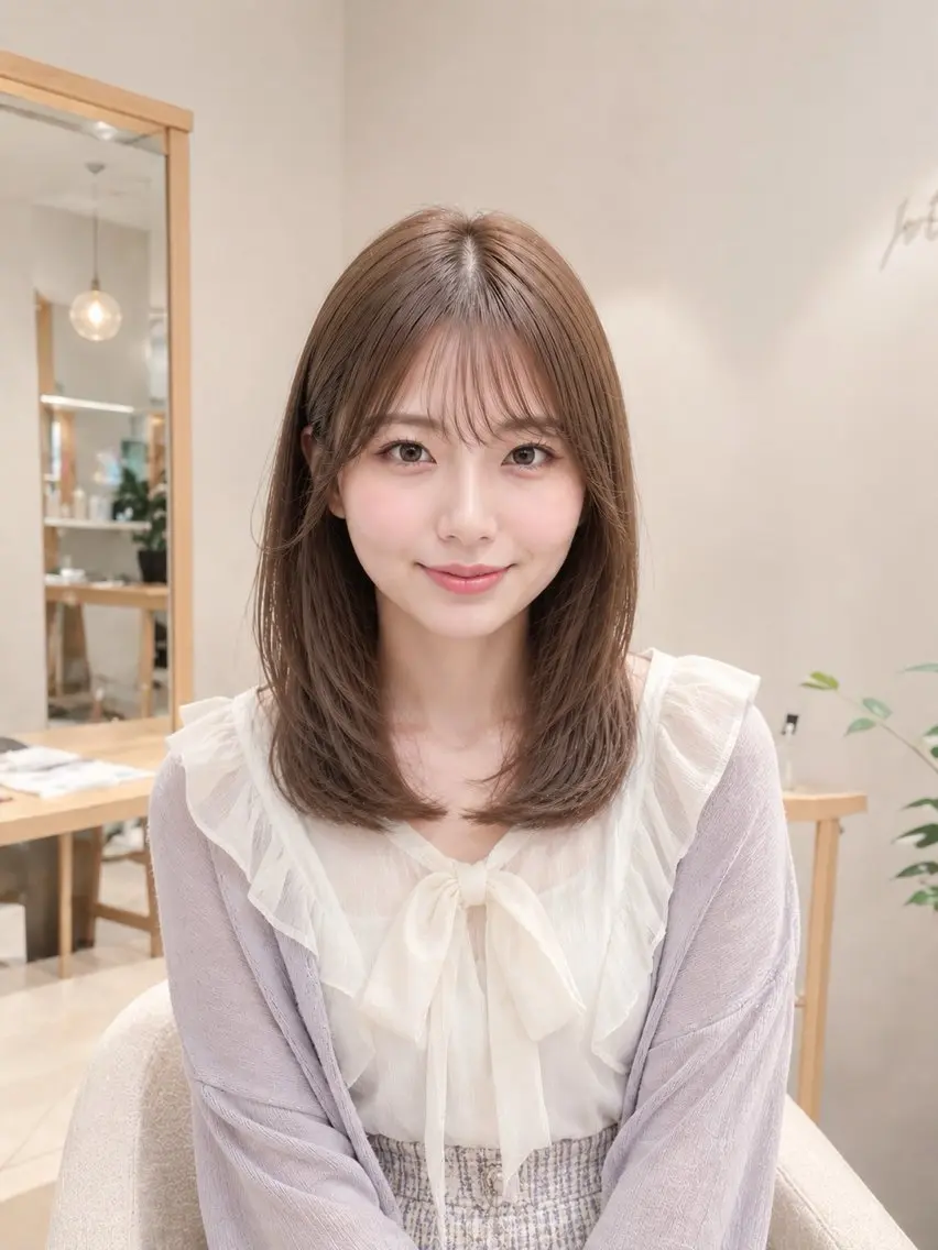 【ご新規様限定！】レイヤーカット＋ブリーチなしダブルカラー　16000円→12900円の写真