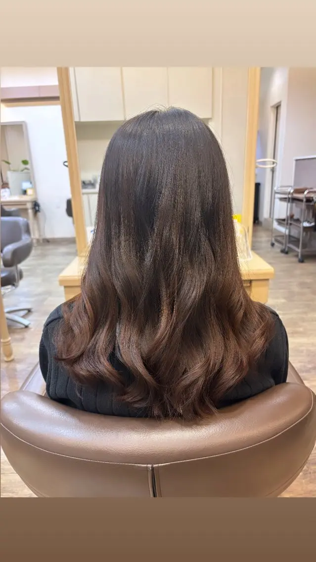 ロング あ あのヘアスタイル