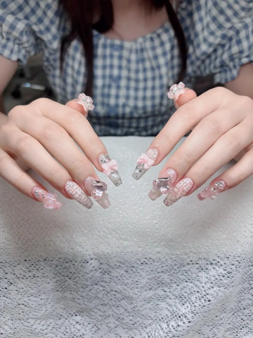 ネイル アートネイル フレンチネイル ジェルネイル 韓国ネイル マグネットネイル Lenie Shinokuboのネイルデザイン