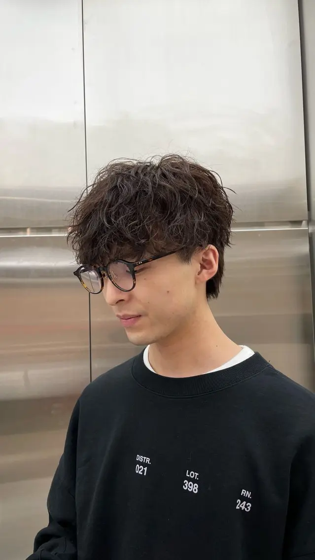 パーマ メンズ カット パーマ fifth 阿部楓のヘアスタイル