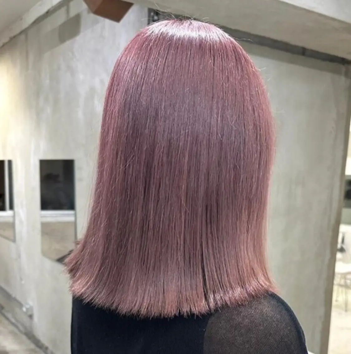 ミディアム まろみ暖色×ボブ ×chia🕯のヘアスタイル