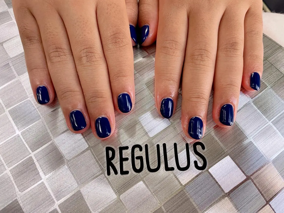 ネイル ネイビー Regulus 光田のネイルデザイン