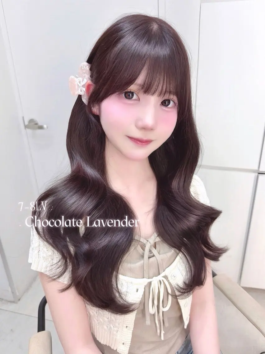 ロング ヘアカラー Rea♡池袋/ピンク /チョコレートカラーのヘアスタイル