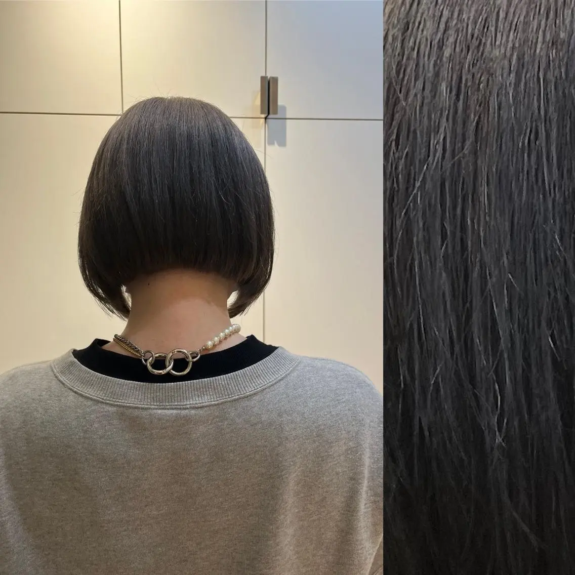 ショート ラベンダーベージュ ラベンダーブラウン ピンクブラウン レッドブラウン ボブ stylist ◎RUKI.のヘアスタイル