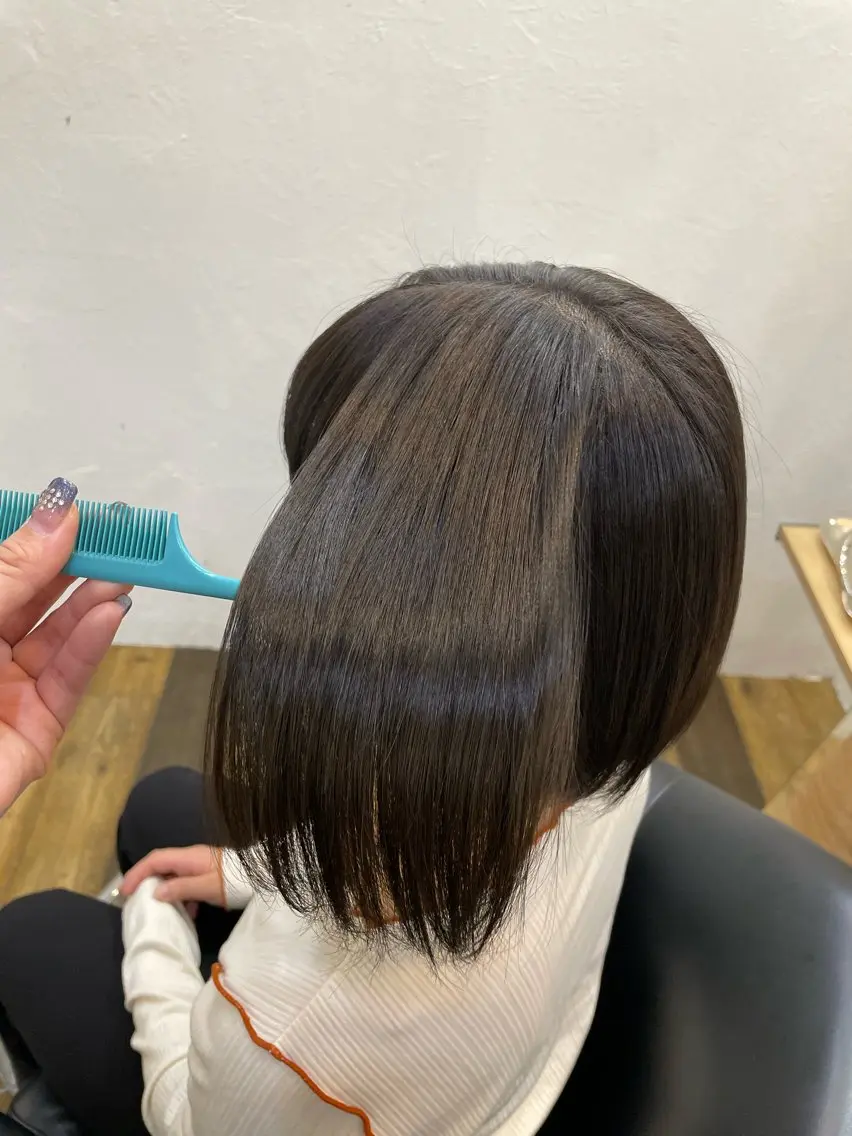 ショート ワンカールで決まる レイヤーカット‎🤍のヘアスタイル
