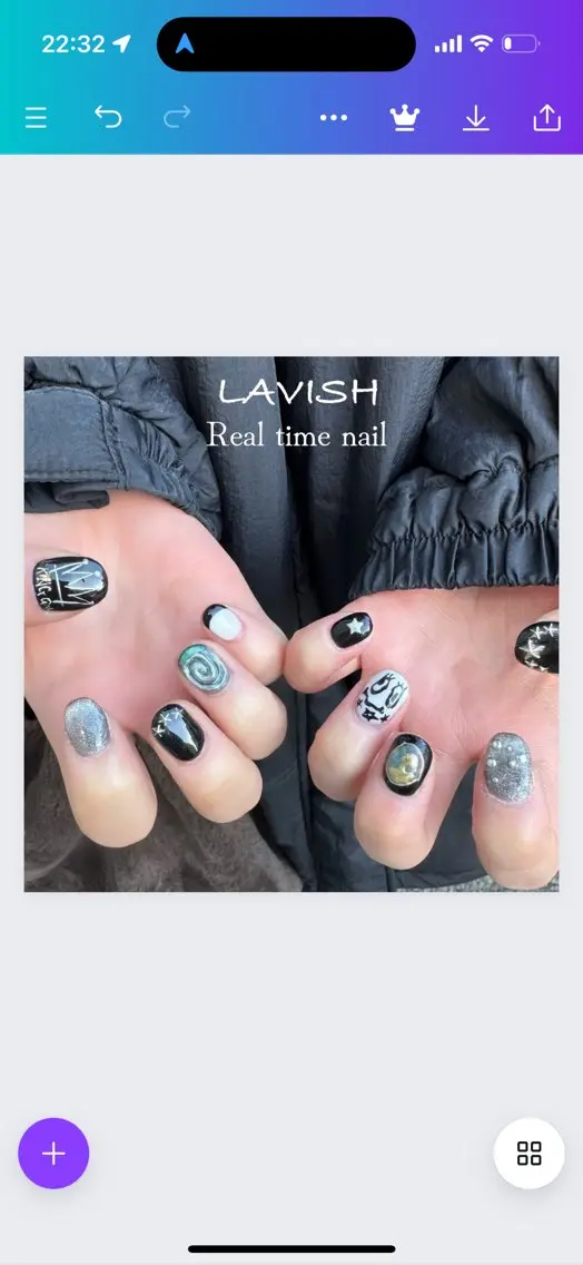ネイル LAVISH 大和店 emi･:*+のネイルデザイン