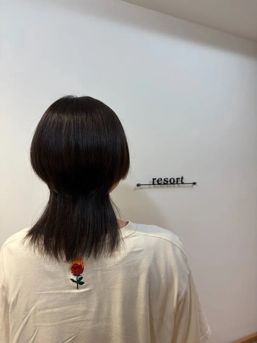 セミロング 北川 智花のヘアスタイル